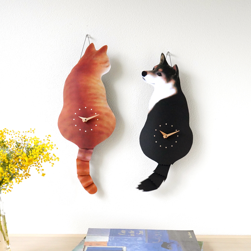 猫時計と犬時計の通販 藤井啓太郎のしっぽを振る時計の商品一覧 たち吉