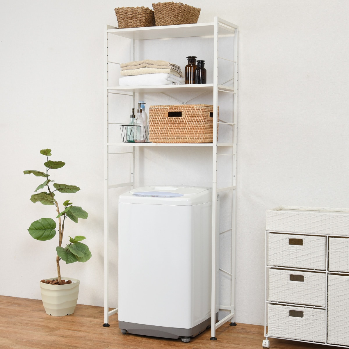 楽天市場】シンプルな洗濯機ラック （幅77） ニトリ メーカー直送