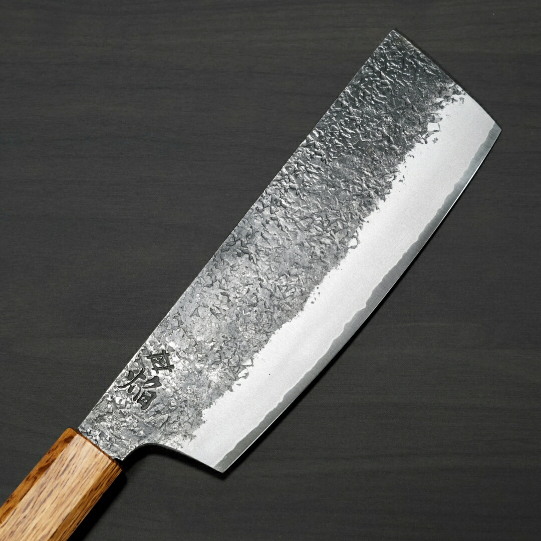 楽天市場】包丁 江戸型菜切 180mm 菜切り 青二鋼 焔 紅蓮 堺孝行 堺