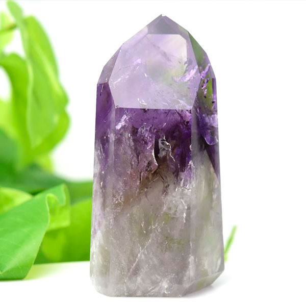 楽天市場】アメジスト ファントム ポイント 六角柱 【約209.6g