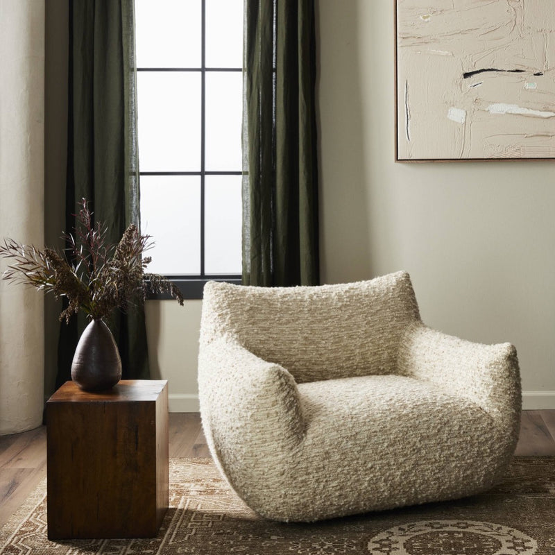 Four Hands Margot Swivel Chair - Solema Cream