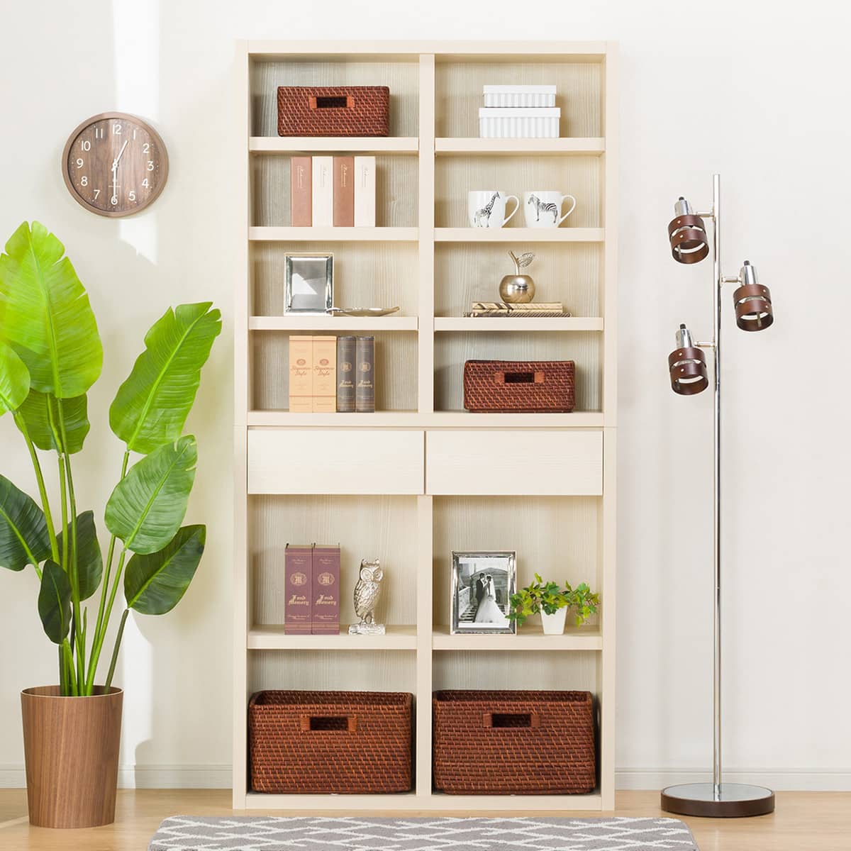 オープン本棚(カゼラ90 WH) | ニトリネット【公式】 家具・インテリア通販