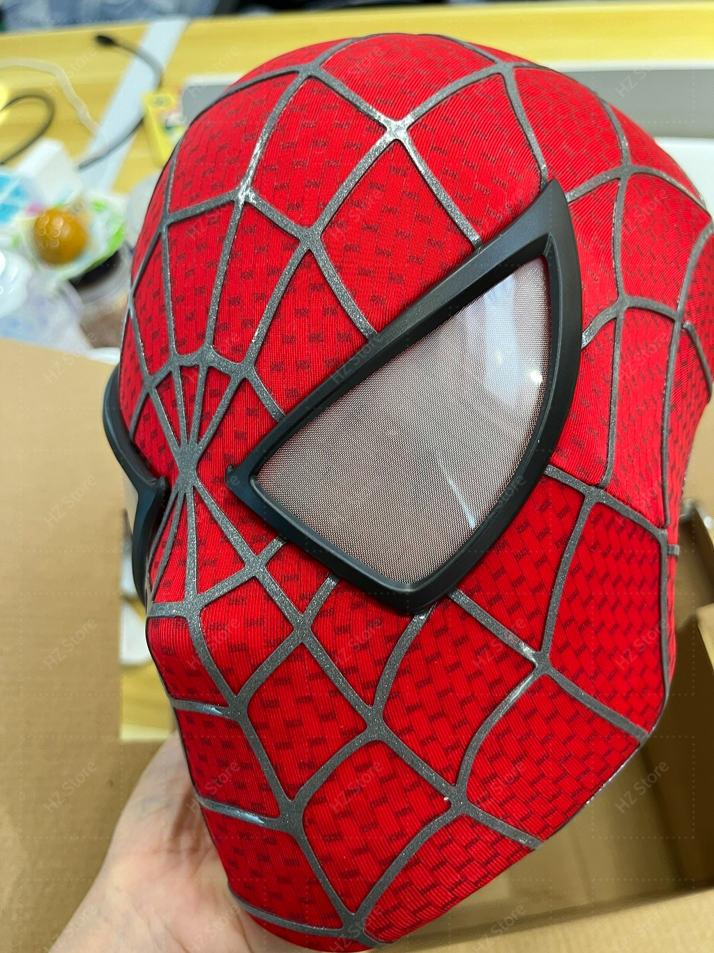 1:1 3D スパイダーマン トビー マスク フェイスシェルと取り外し可能な