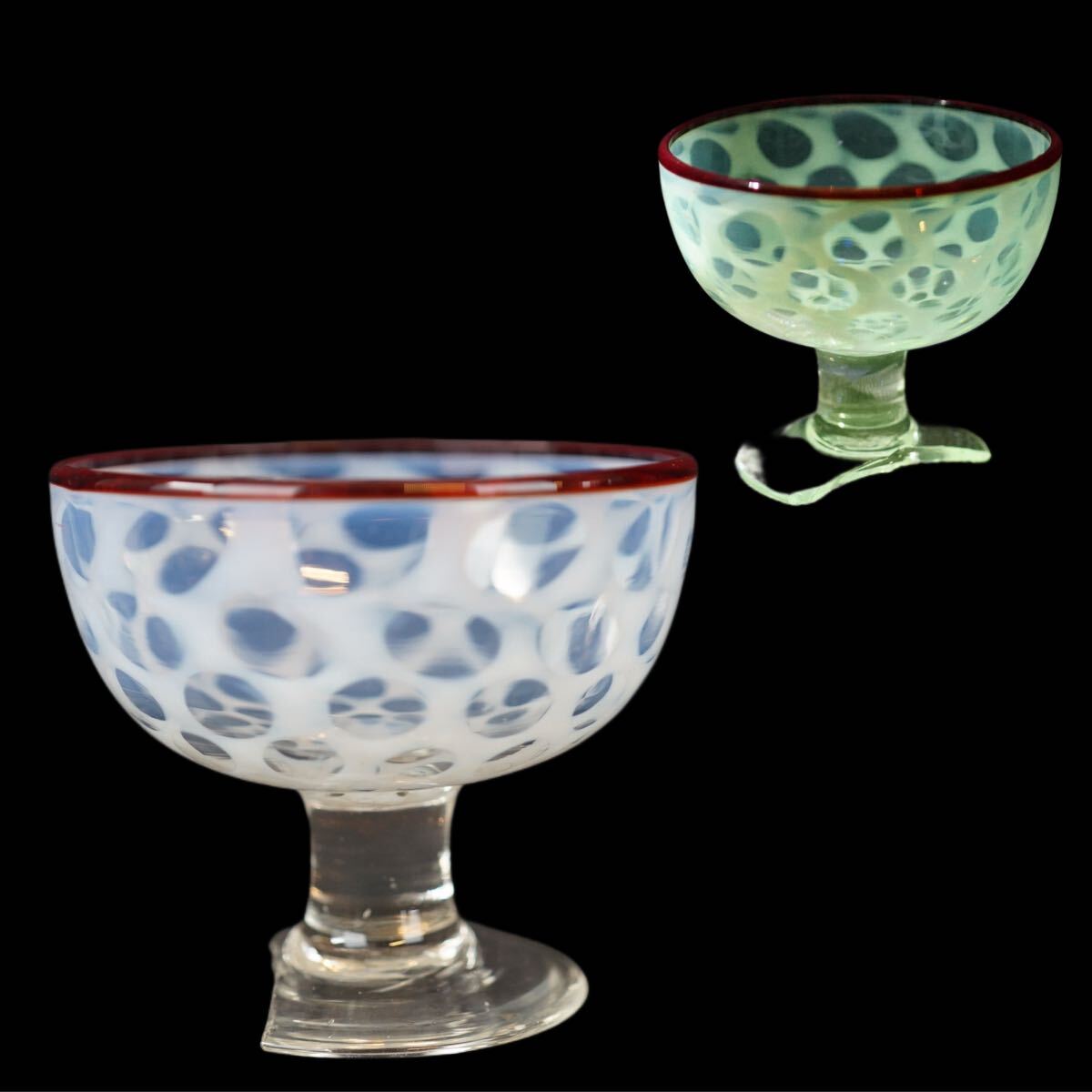 Yahoo!オークション -「ウランガラス 氷コップ」の落札相場・落札価格