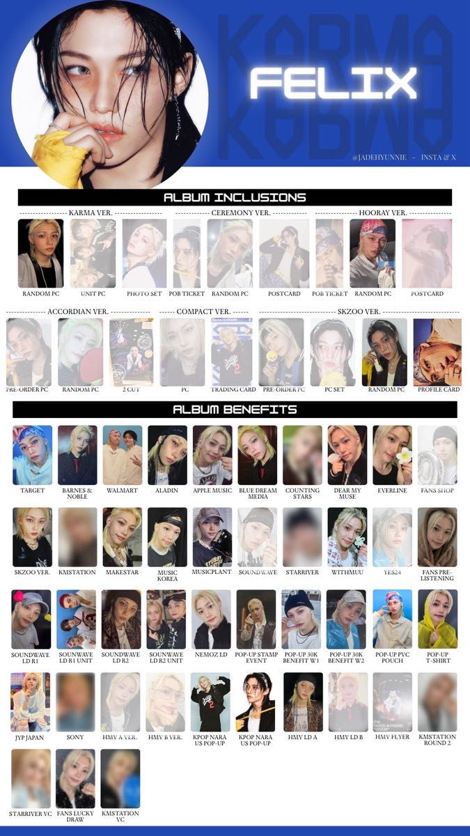 StrayKids KARMA 封入＆店舗特典トレカ｜Yahoo!フリマ（旧PayPayフリマ）