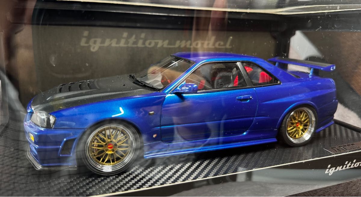希少絶版 NISMO R34 GTｰR Z-tune ベイサイドブルー イグニッション