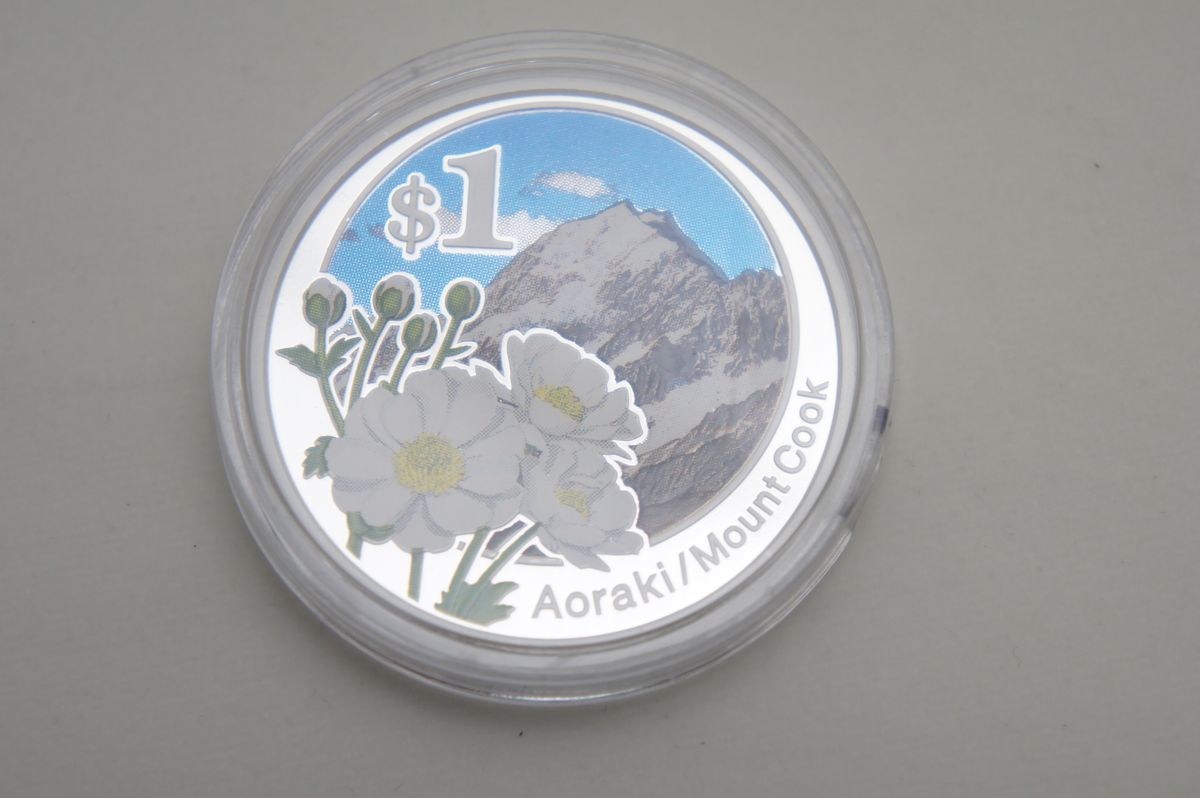 2007年 ニュージーランド 1オンス プルーフ銀貨幣 アオラキ/マウント