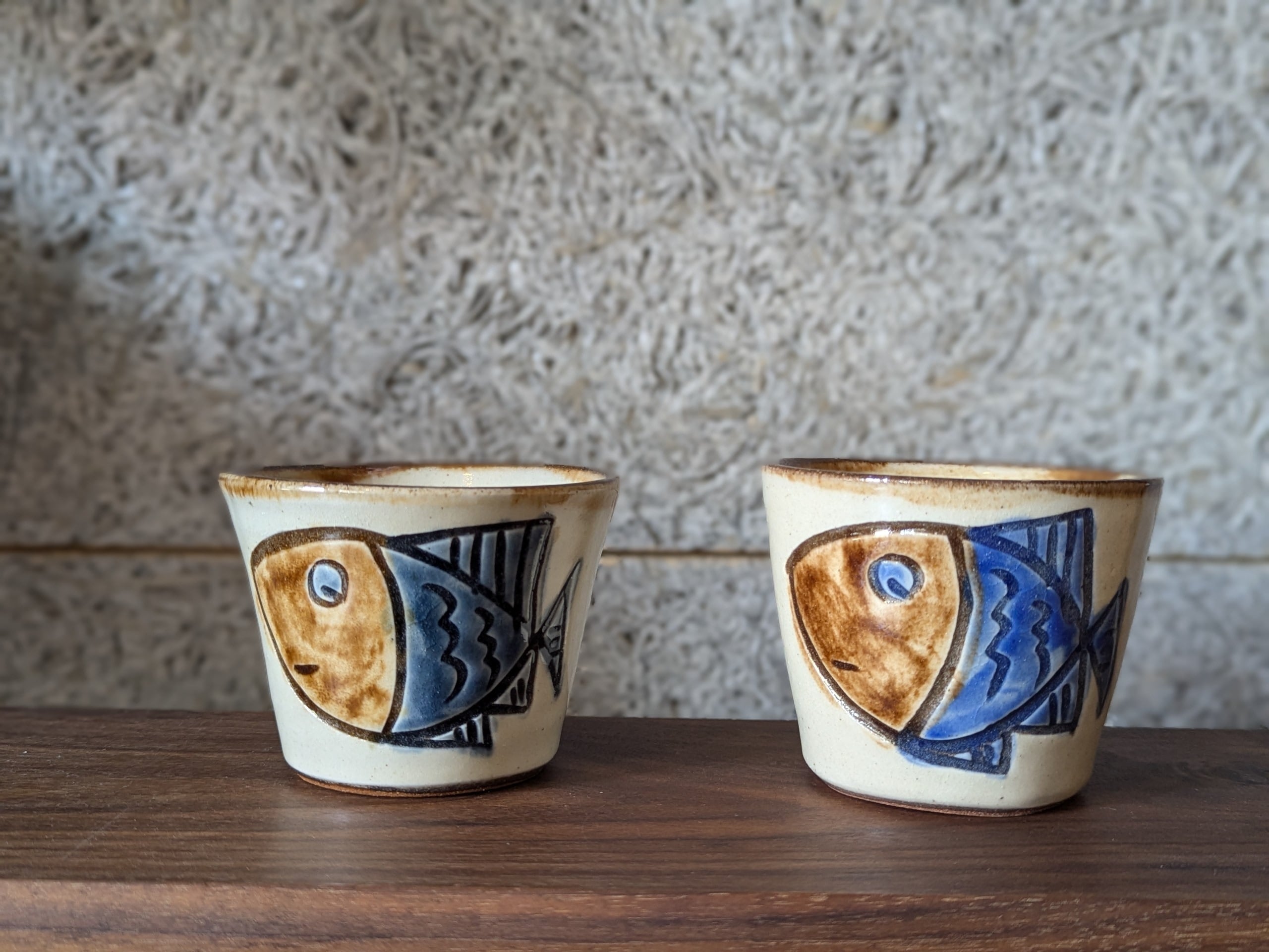 やちむん そばちょこ（魚紋・2色） | ノモ陶器製作所 | inoya | Basic