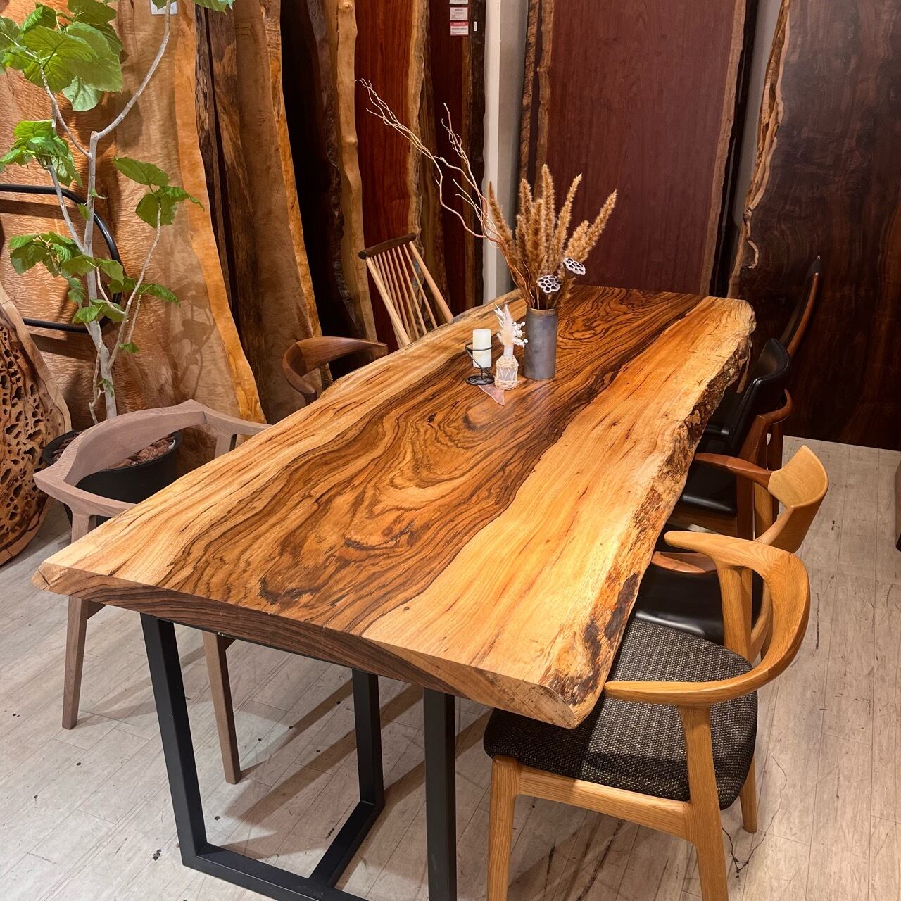 ゼブラウッド_2480×870-960×60_浅草本店_テーブル天板/一枚板 252137