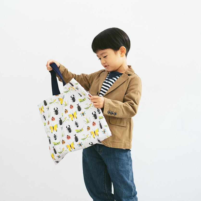 入園・入学グッズ手作りキット（6点セット）Happy Bugs／ホワイト