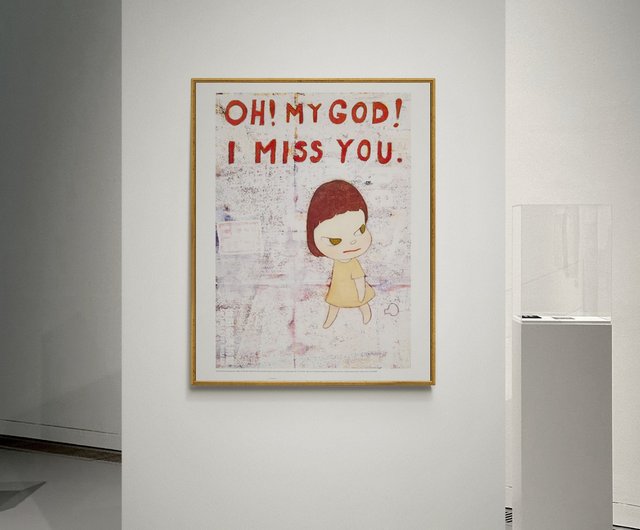 送料無料】台湾 【オリジナル】奈良美智 OH! MY GOD! I MISS YOU
