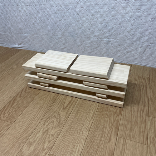 折りたたみ什器 横幅35cm 3点セット】刻印サービス/ディスプレイ台