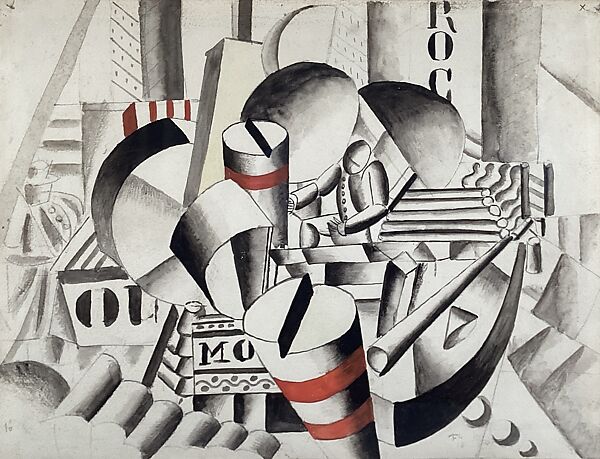 Fernand Léger - The Tugboat (recto); Related sketch (verso) - The