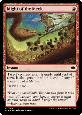 144)《弱者の力/Might of the Meek》[BLB] 赤C | 日本最大級 MTG通販