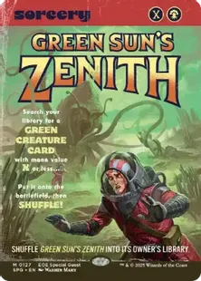127)□ショーケース□《緑の太陽の頂点/Green Sun's Zenith》[SPG] 緑R