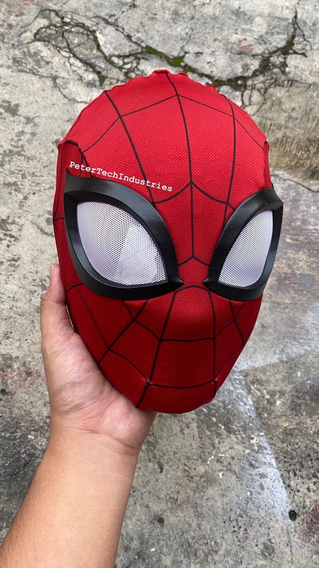 Spectacular Spiderman Faceshell+lenses+fabricmask - Etsy