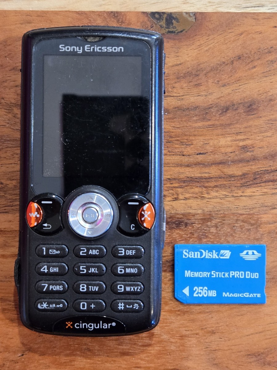 RETRO Sony Ericsson Walkman W810i Cell Phone Cingular UNTESTED No