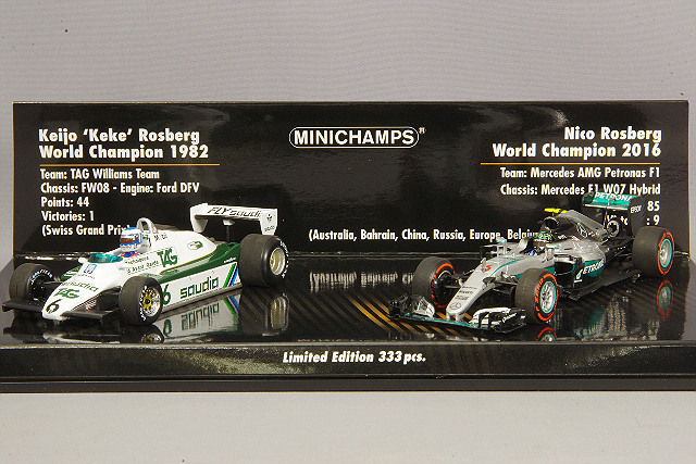 ミニチャンプス 1/43 ウィリアムズ フォード FW08 1982 F1 #6