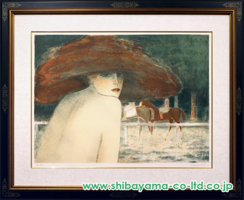 ジャン＝ピエール・カシニョール「森の騎乗者」リトグラフ :: 絵画買取