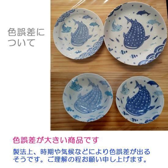 ジンベエザメ グッズ 皿 和食器 おしゃれ 美濃焼 器 水族館お土産 波間