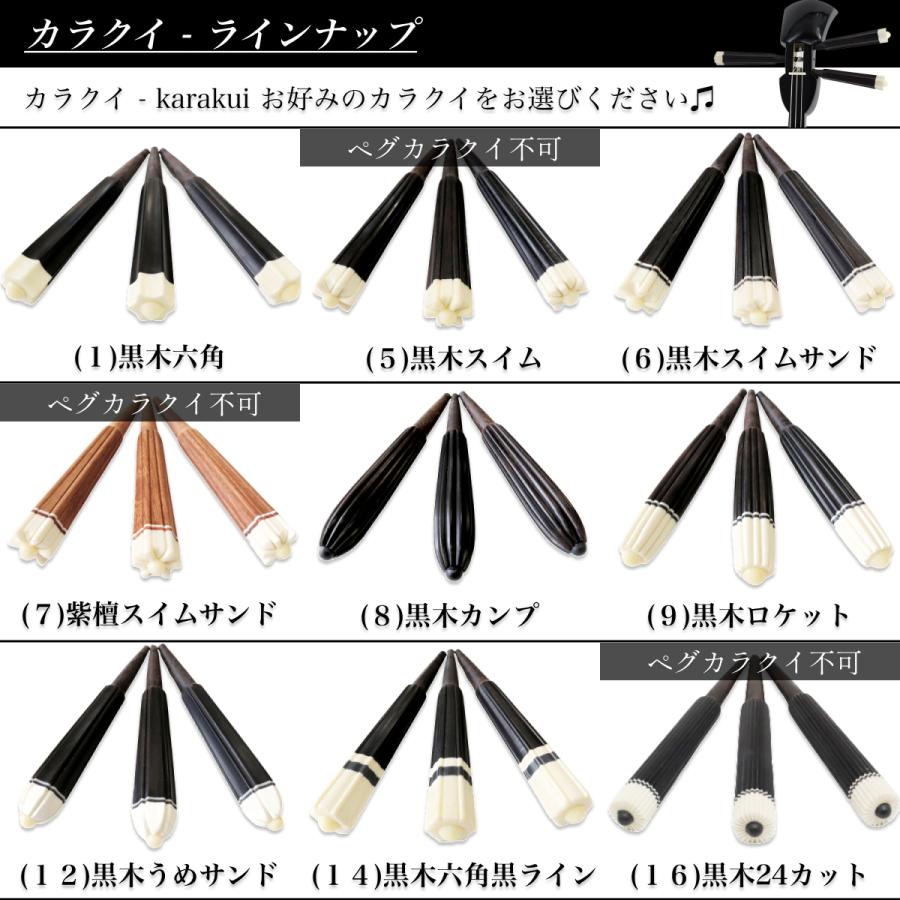 三線 沖縄三線 本蛇皮強化張り ブラック 初心者向けスタンダードセット