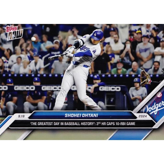 723【大谷翔平/ドジャース】2024 MLB TOPPS NOW [2024.9.19]「野球史上