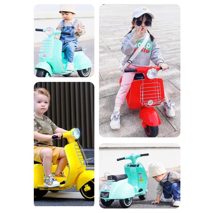 乗用玩具 電動乗用玩具 レトロスクーター バイク クラシック オールド