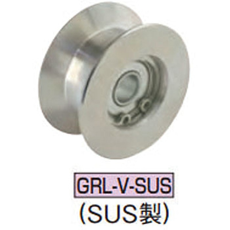 GRL40-V-SUS ガイドローラー(V型) イマオコーポレーション 重荷重 止め