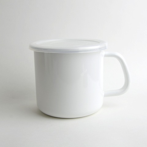 野田琺瑯 持ち手付ストッカー丸型（S）｜恵文社一乗寺店 オンライン