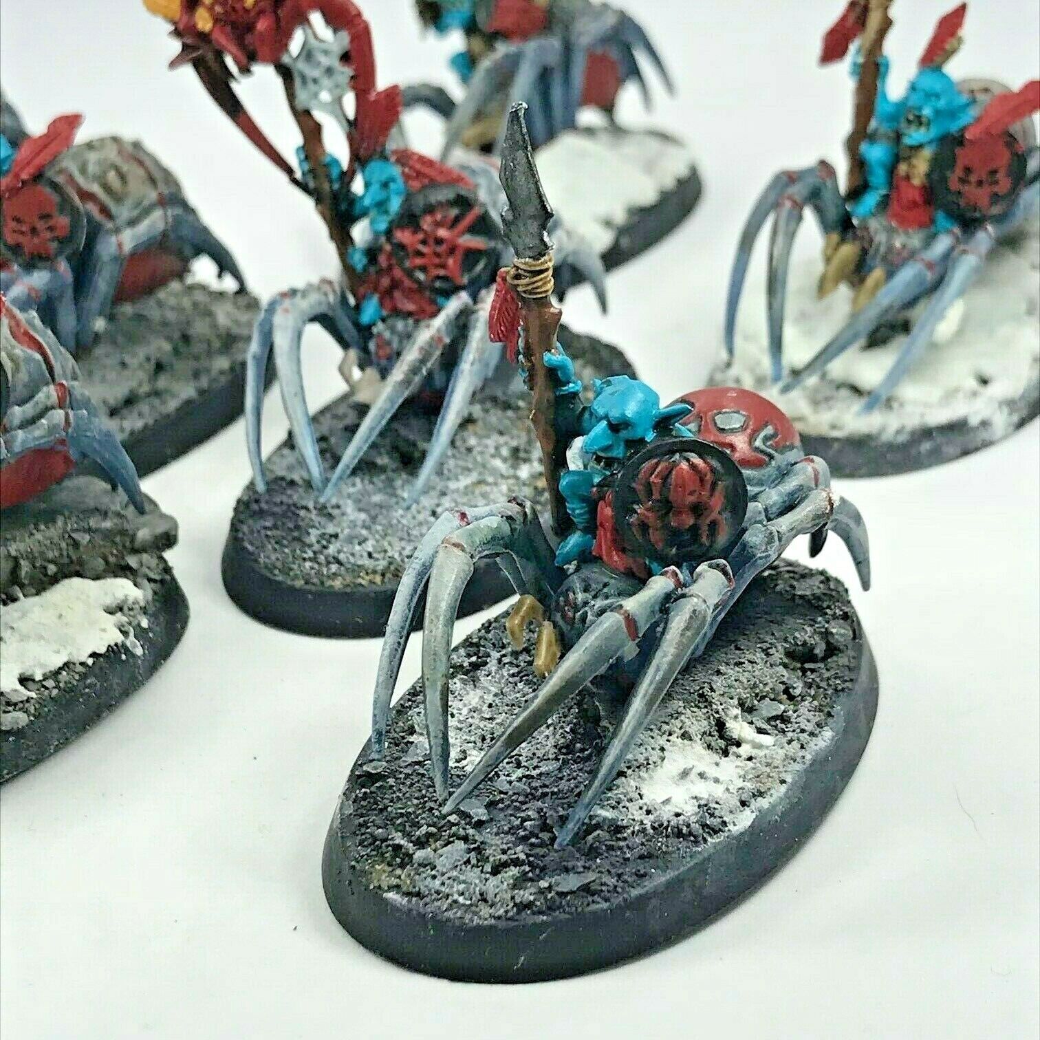 Grot Spider Riders Gloomspite Gitz Goblins - Painted - Warhammer Fanta