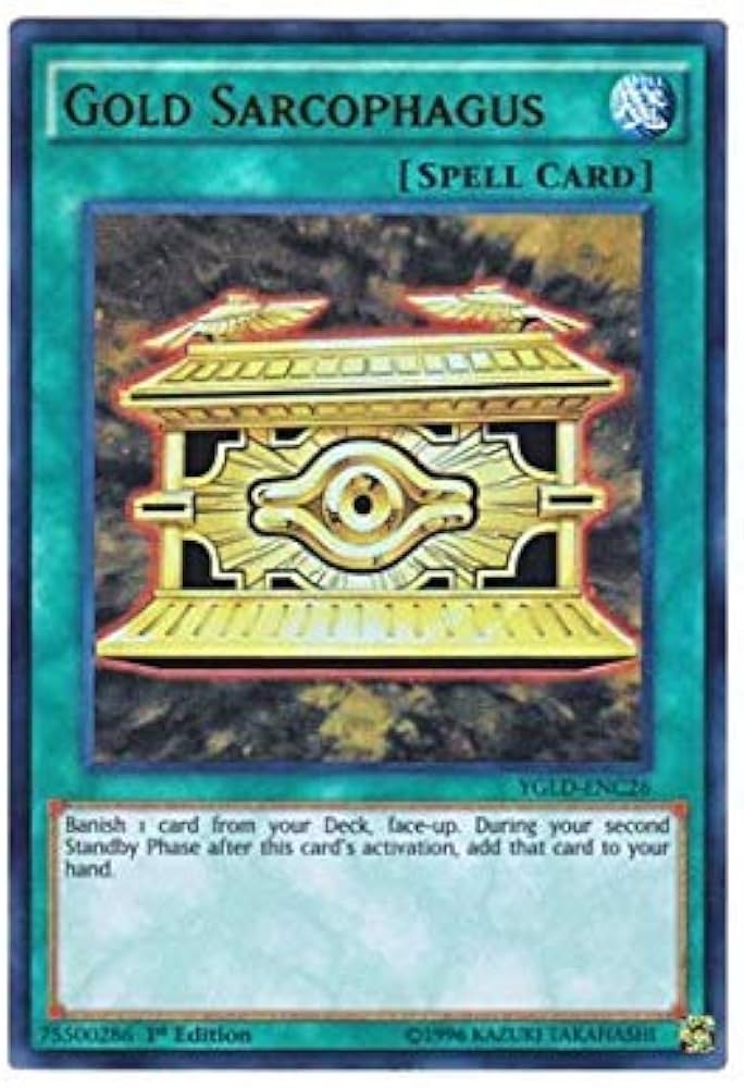 Amazon.co.jp: 遊戯王 英語版 YGLD-ENC26 Gold Sarcophagus 封印の黄金