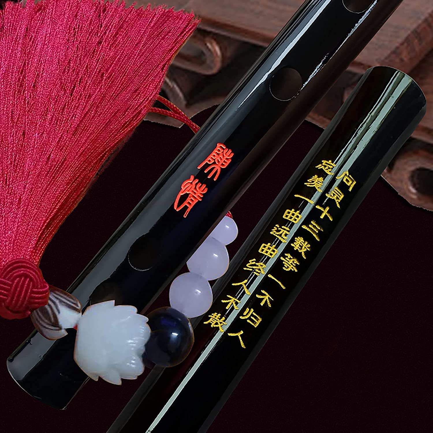 Amazon.co.jp: QVONTON 陳情笛 魔道祖師 横笛 竹笛 笛子 魔道祖師