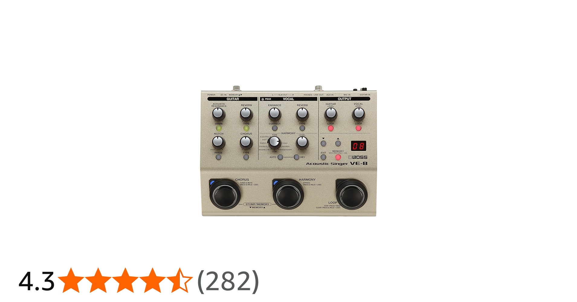 Amazon | BOSS ボス アコースティックシンガー VE-8 ボーカル