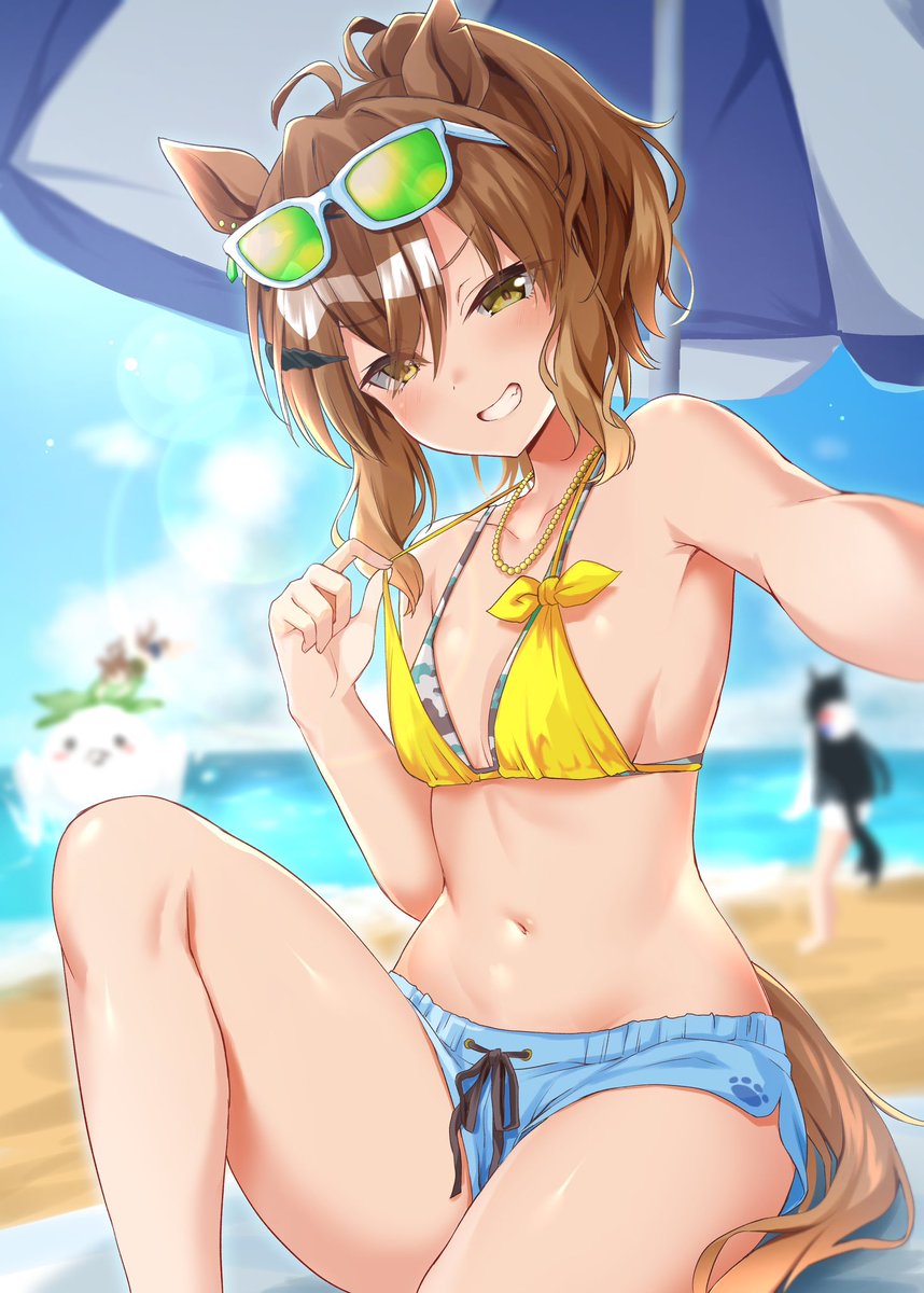 今月描いた絵を晒そう #ウマ娘 水着ジャングルポケットをありがとう