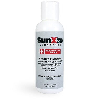 Coretex SunX SPF30 Sunscreen 4 oz. Bottle 71666 (12/case) | PK Safety
