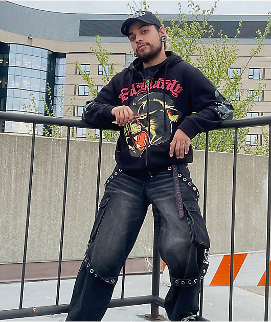 Ed Hardy Panther Black Zip Hoodie | Zumiez