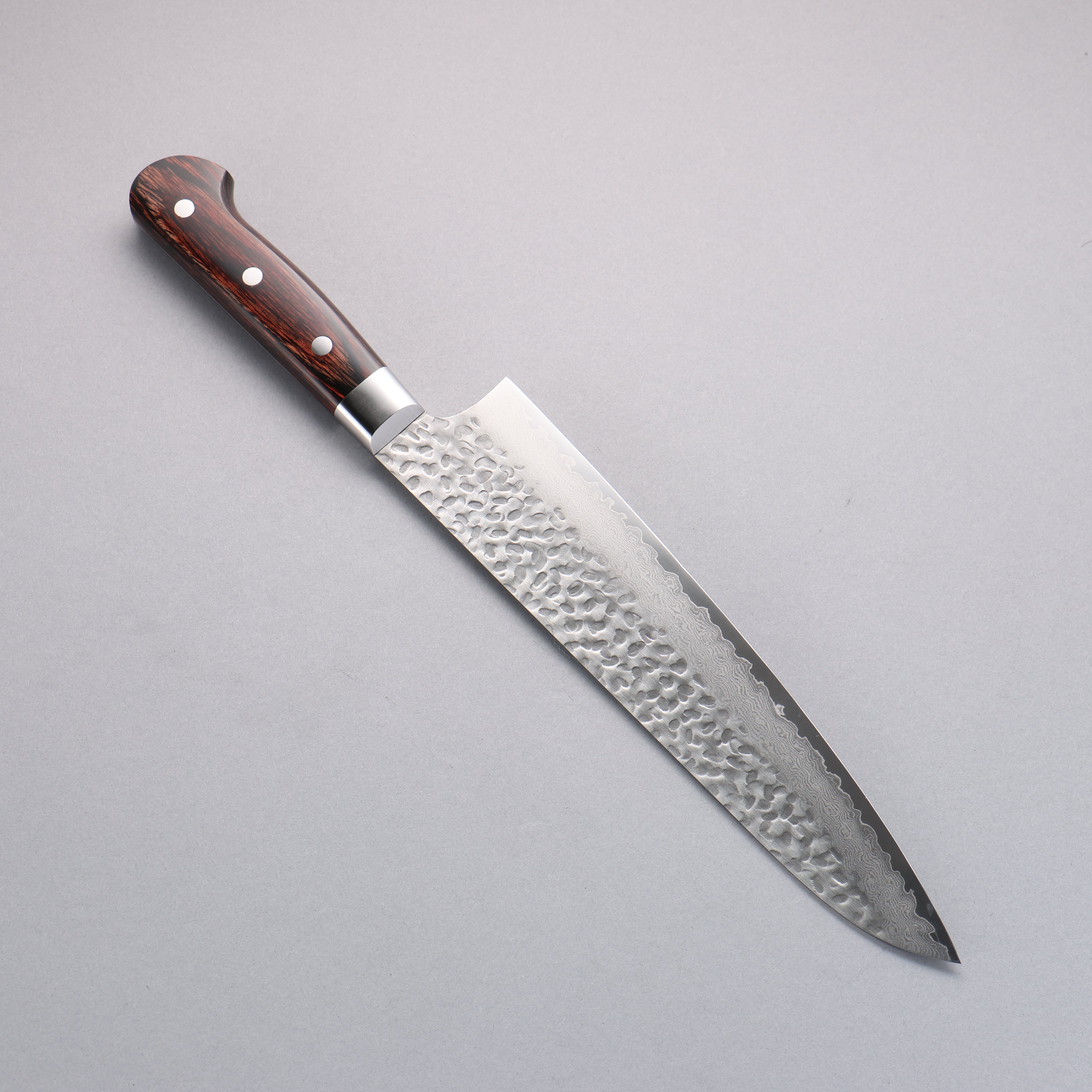 堺 孝行 VG10 33層 ダマスカス 牛刀包丁 240mm マホガニー柄 – 清助
