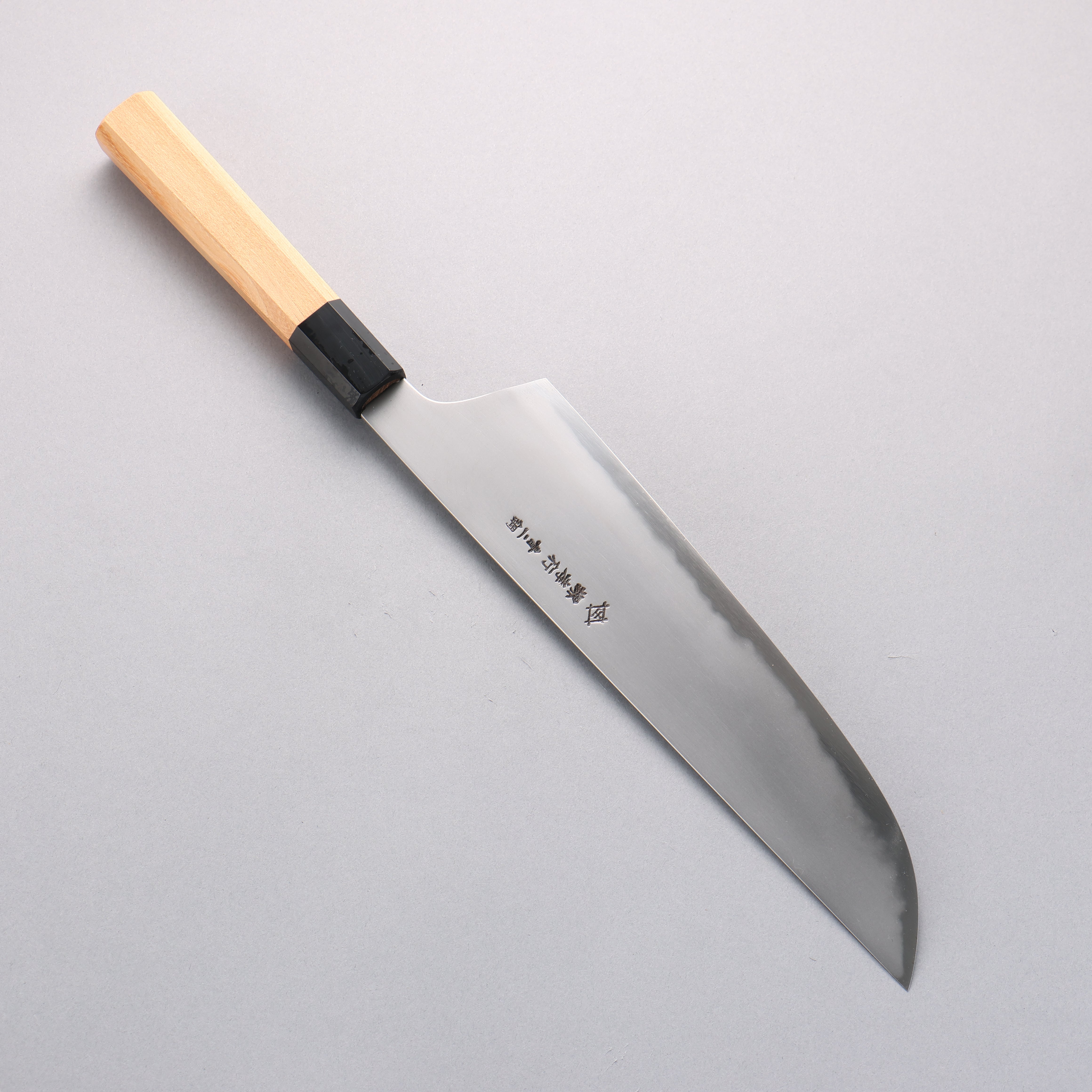 堺 孝行 焔 弧月 青ニ鋼 牛刀包丁 240mm イチイ柄 – 清助刃物 Japan
