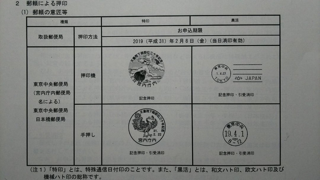 天皇陛下御即位30年記念切手と宮内庁内郵便局 | やなさんのブログ