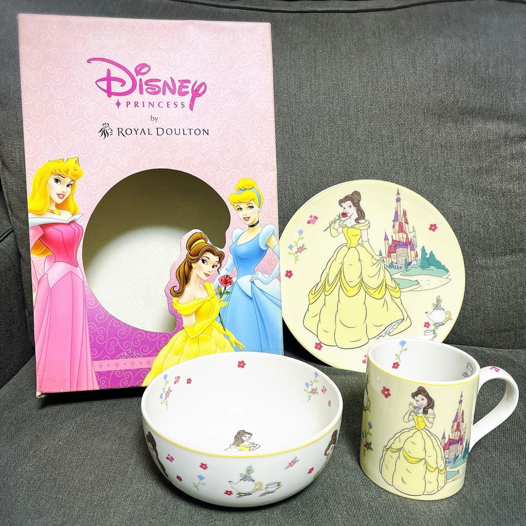 ロイヤルドルトン　ディズニー　プリンセス　ベル　食器3点セット　美女と野獣 Amazon | ロイヤルドルトン ディズニー プリンセス ベル 食器3点セット