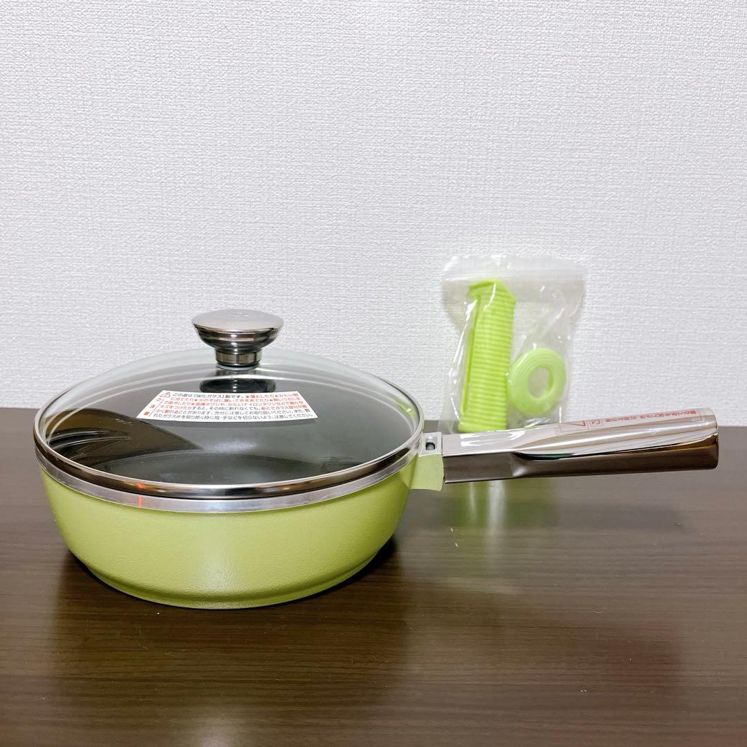 【未使用】　アサヒ軽金属　22オールパン　ガラス蓋　取手シリコンカバー付 アサヒ軽金属 オールパン専用蓋22cm シリコンガラス 新品未使用 - メルカリ