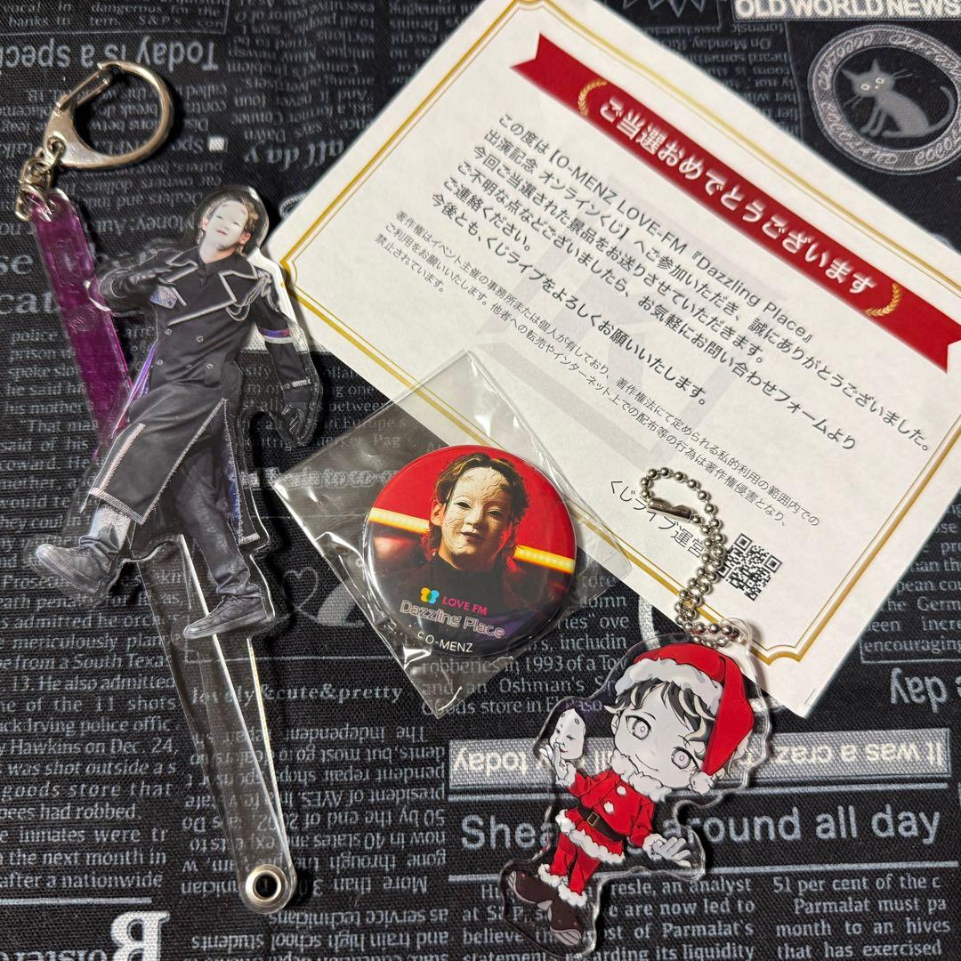 O-MENZ オーメンズ おかめ フォトプロップス アクリルキーホルダー 新品 オーメンズ おかめさん グッズ 推し活セット - メルカリ