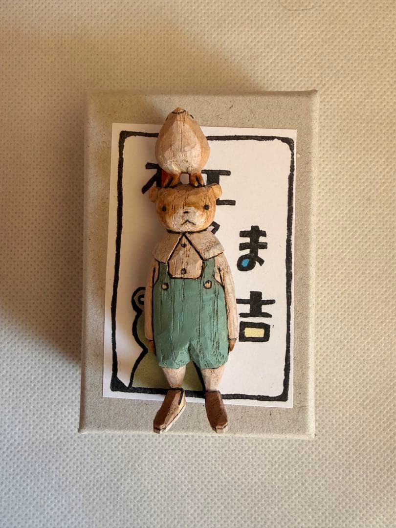 木工くま吉　木彫 毎日寒いですね🧣 #mokko_kumakichi #木工くま吉 #woodcarving #木彫り