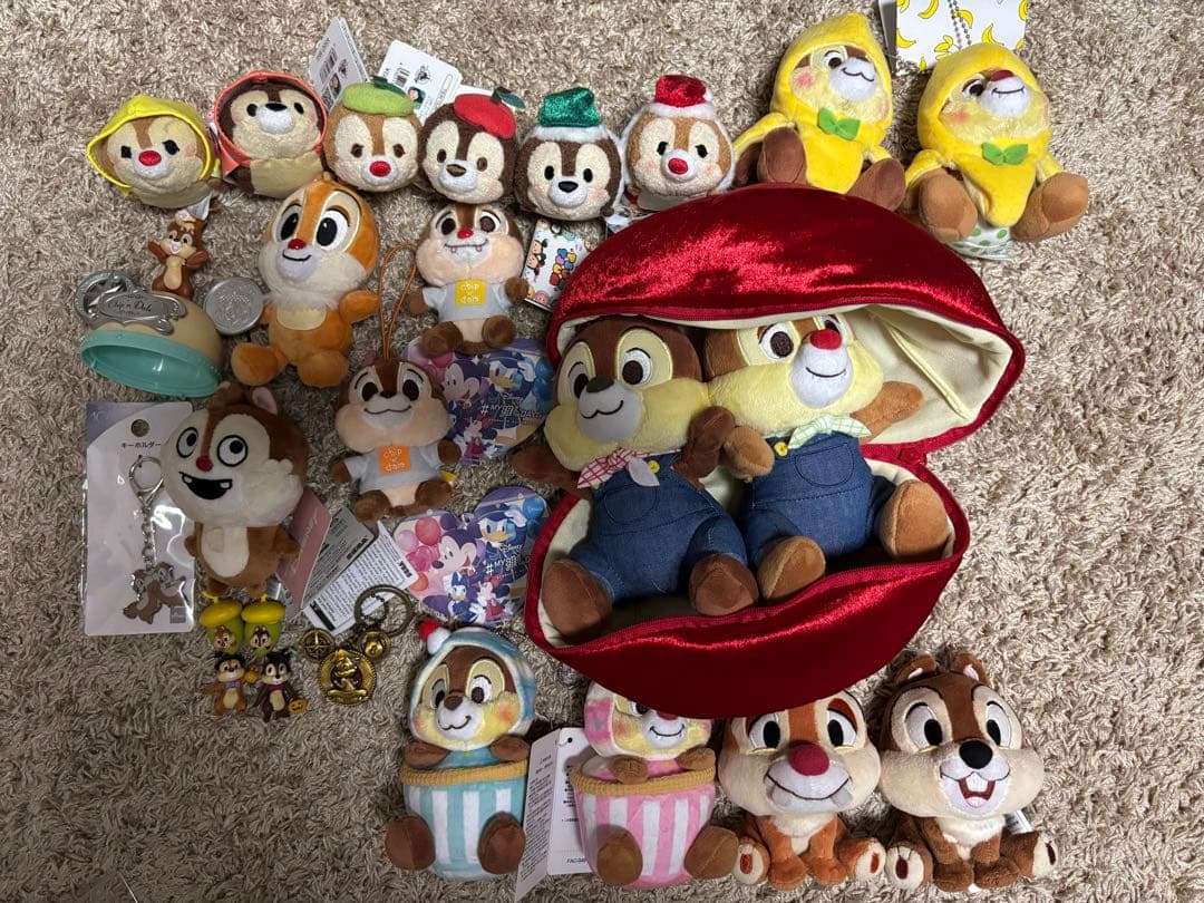 ディズニー　チップとデールぬいぐるみ セット チップとデールぬいぐるみセット ディズニーストア - メルカリ