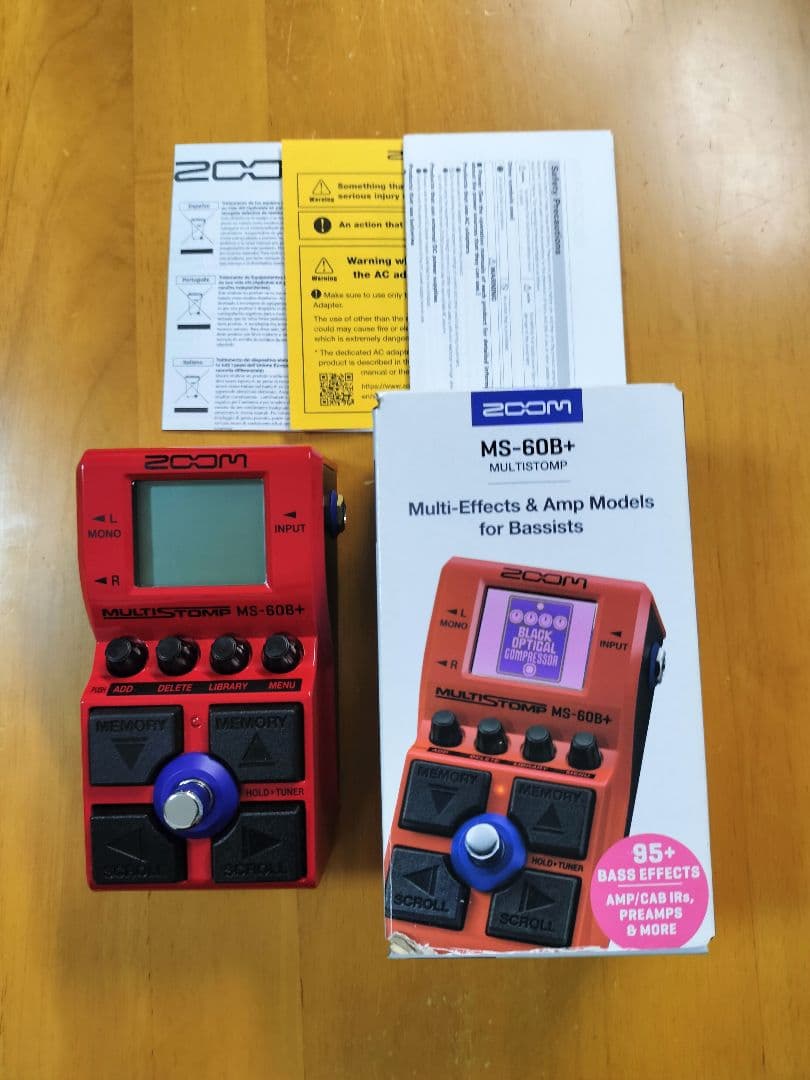 ZOOM MS-60B+ ベース マルチエフェクター MS-60B MultiStomp Bass Pedal | ZOOM
