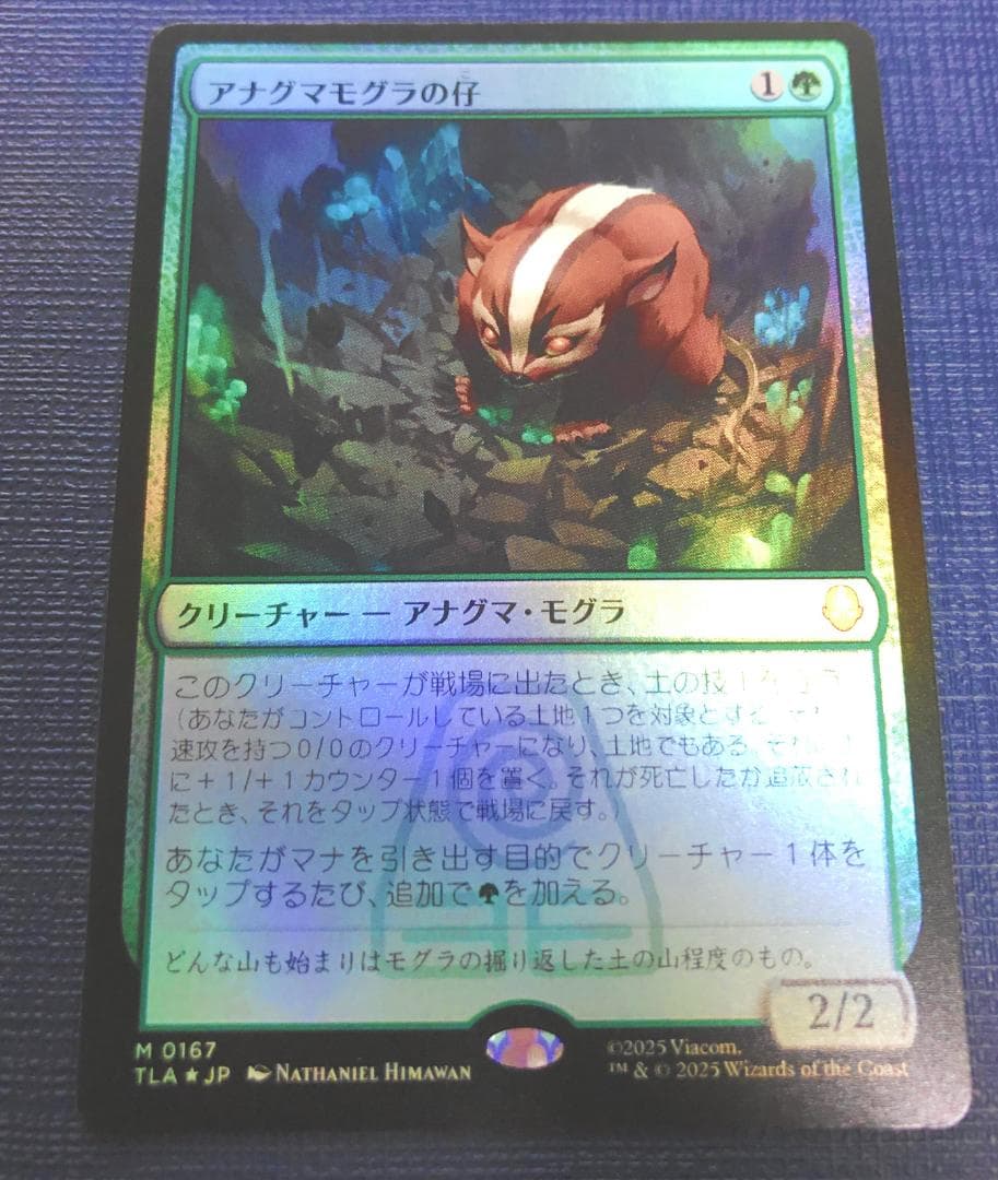 ジ*ン様 MTG アナグマモグラの仔 Foil 日本語 1枚 ローダーで発送 マジックザギャザリング TLA JP 0167 アナグマモグラの仔 (日本語版