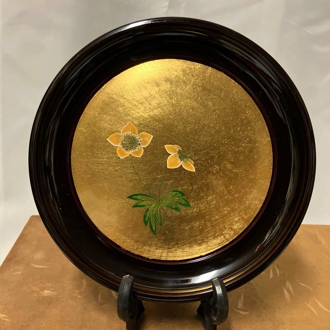 未使用 山中漆器 野の花絵変り 銘々皿 5枚組 金箔工芸品 - メルカリ