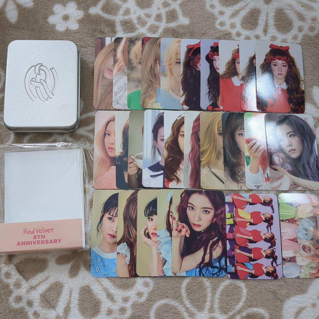Red Velvet 8周年 トレカセット MD RED VELVET 8th Anniversary OFFICIAL MD Repackage Photo Card