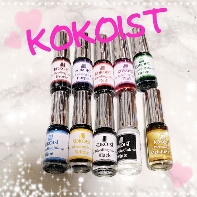 最終値下げ！KOKOIST♡ブリーディングインク10本セット rednails web channel / □△【スモーキー】ブリーディングインク5ml