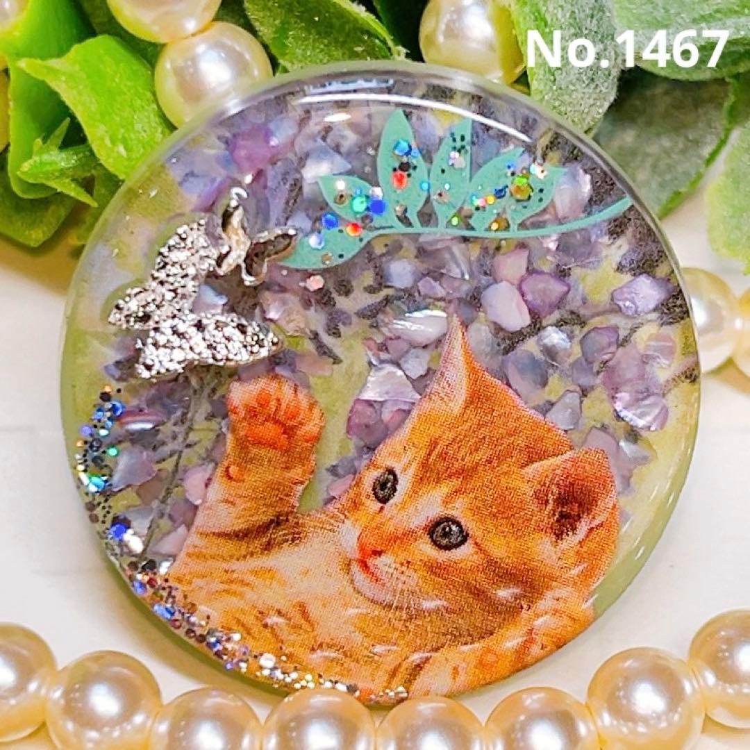 レジン ドライフラワー ヘアゴム ブローチ ポニーフック No.21